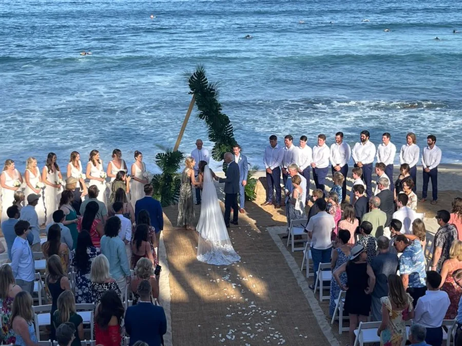 Ceremony at the rocky point